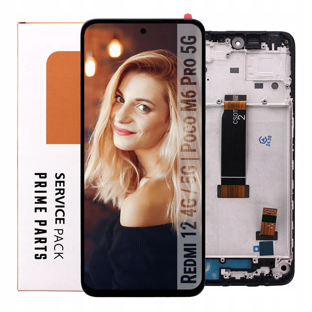 Xiaomi Redmi 12 4G Ekran Dokunmatik Orijinal Çıtasız Ürün (Çerçevesiz)