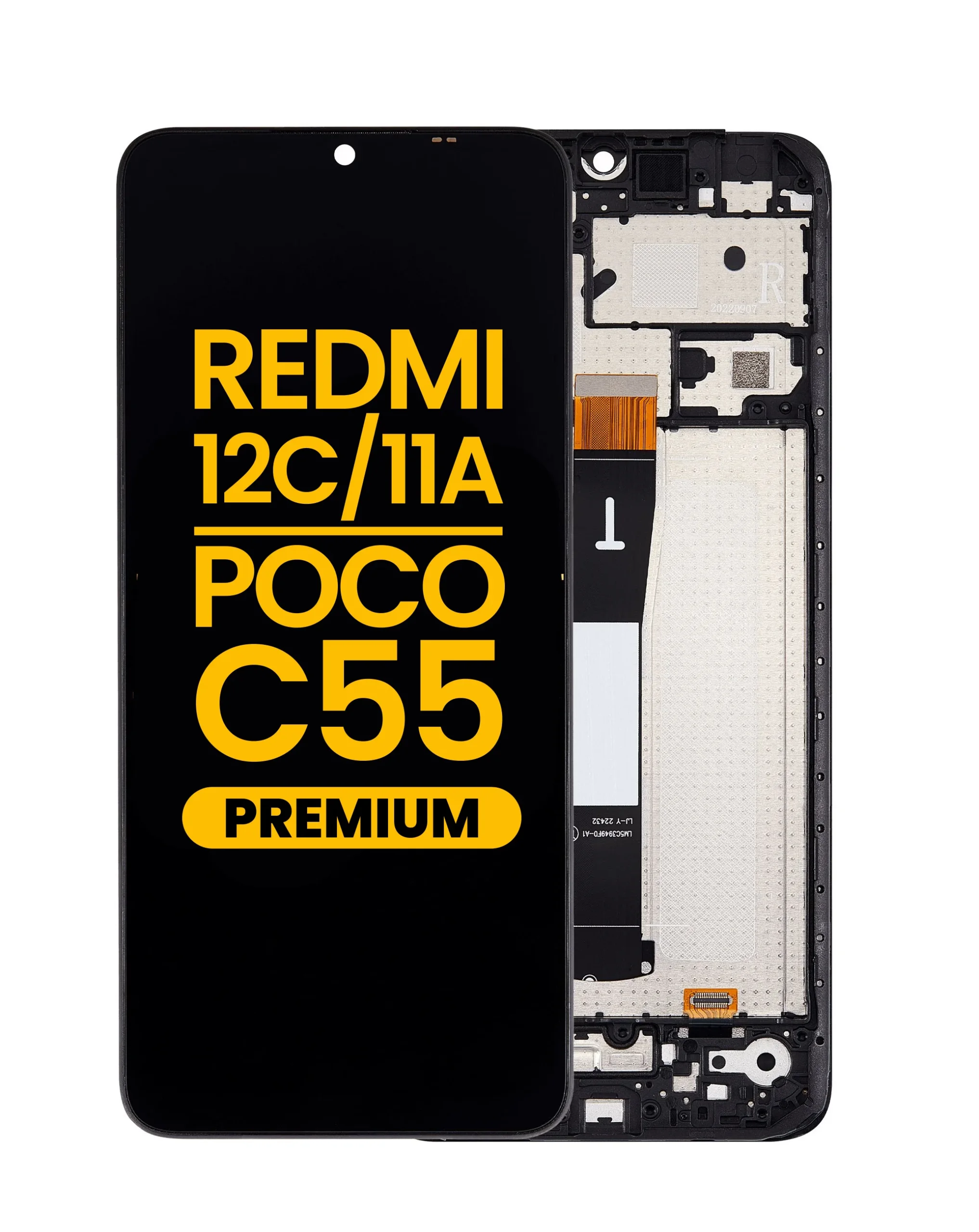 Xiaomi Redmi 12C Ekran Dokunmatik Orijinal Çıtasız Ürün (Çerçevesiz)