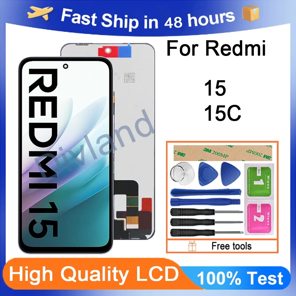 Xiaomi Redmi 15 4G Ekran Dokunmatik Orijinal Çıtasız Ürün (Çerçevesiz)
