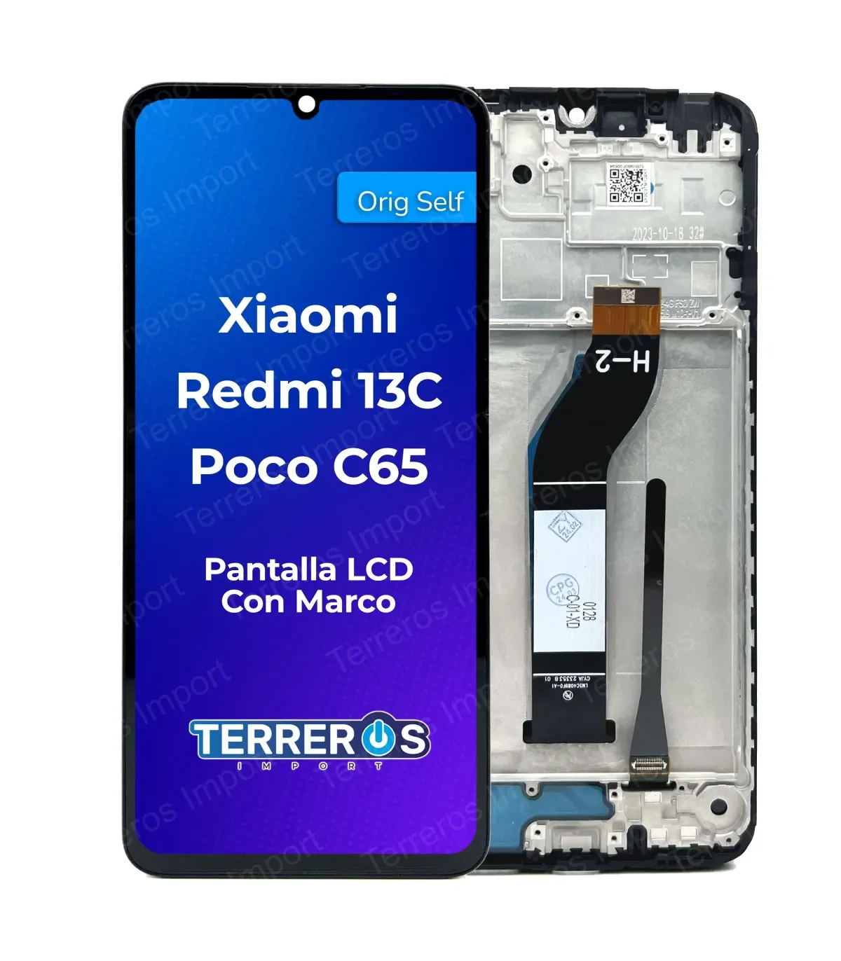 Xiaomi Redmi Poco C65 Çıtalı Ekran Dokunmatik Siyah Orijinal