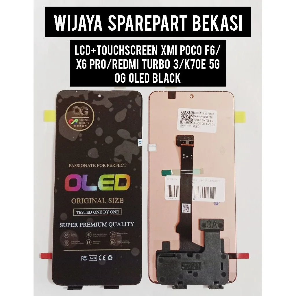 Xiaomi Redmi Poco F6 Pro Ekran Dokunmatik SOFT OLED Kalite Ekran Çıtasız (Çerçevesiz)