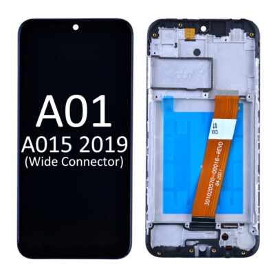 Samsung A01 2020 A015 M Serisi HK Servis Ekran Dokunmatik Siyah
