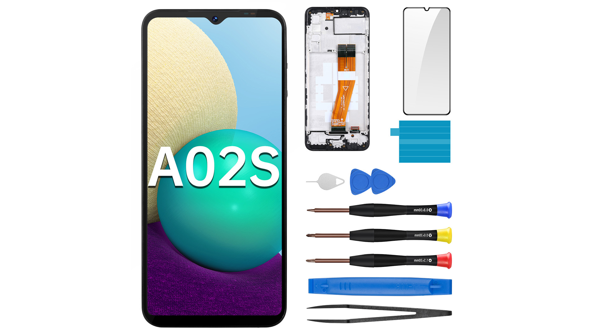 Samsung A02S A025 Hk Servis Çıtalı Ekran Dokunmatik
