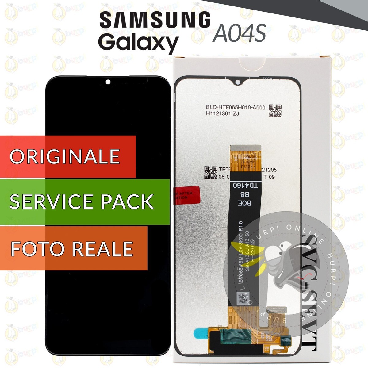 Samsung A04S A047 Hk Servis Ekran Dokunmatik Siyah