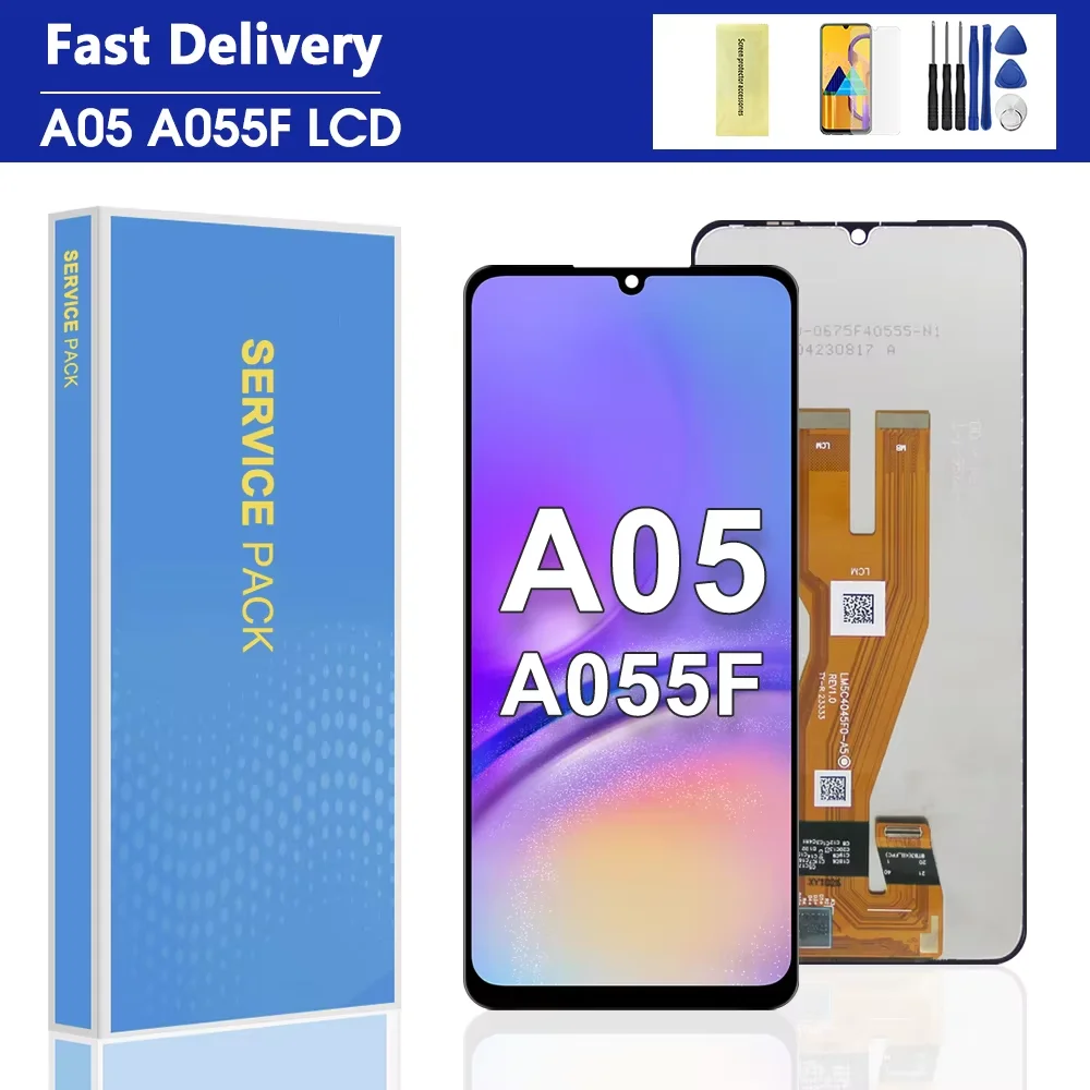 Samsung A05 A055 HK Servis Çıtalı Ekran Dokunmatik