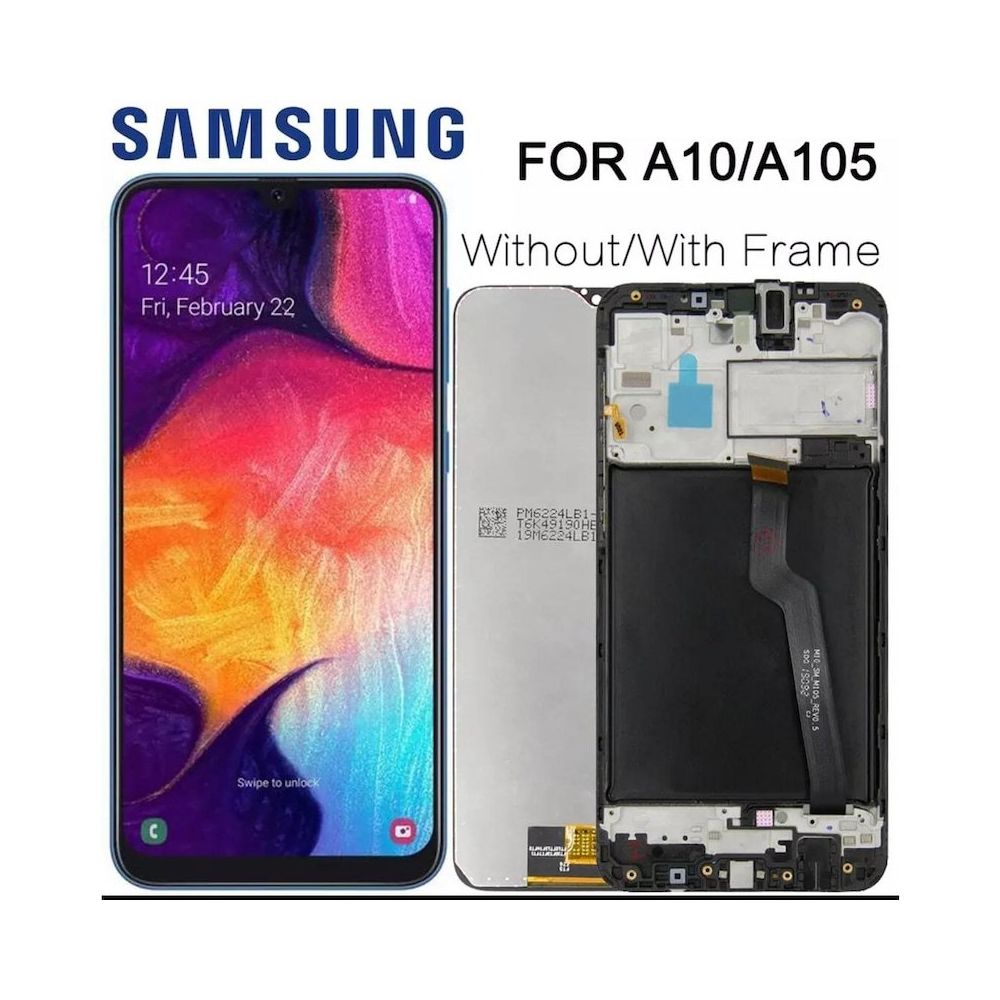 Samsung A10 A105 M10 M105 HK Servis Ekran Dokunmatik Siyah