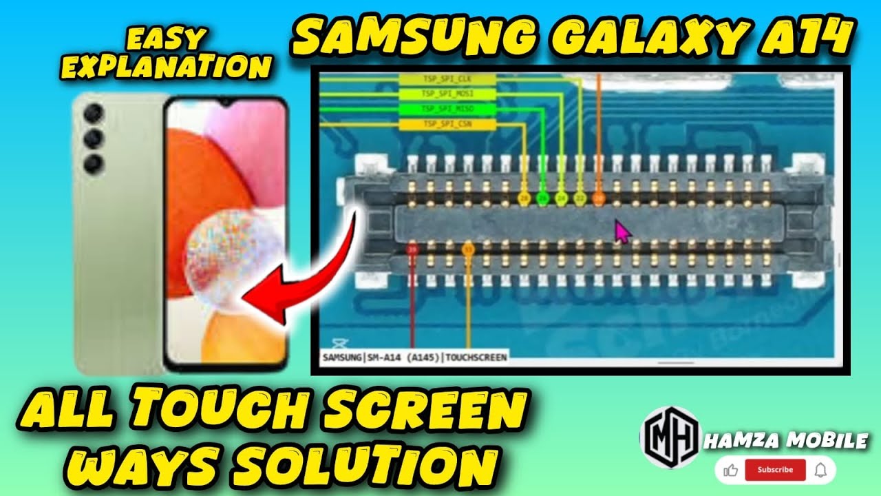 Samsung A14 A145 Hk Servis Çıtalı Ekran Dokunmatik
