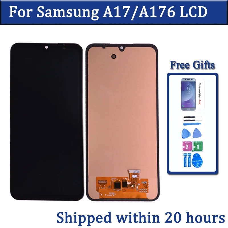 Samsung A17 A176 Çıtalı Oled Ekran Dokunmatik Siyah Big Size