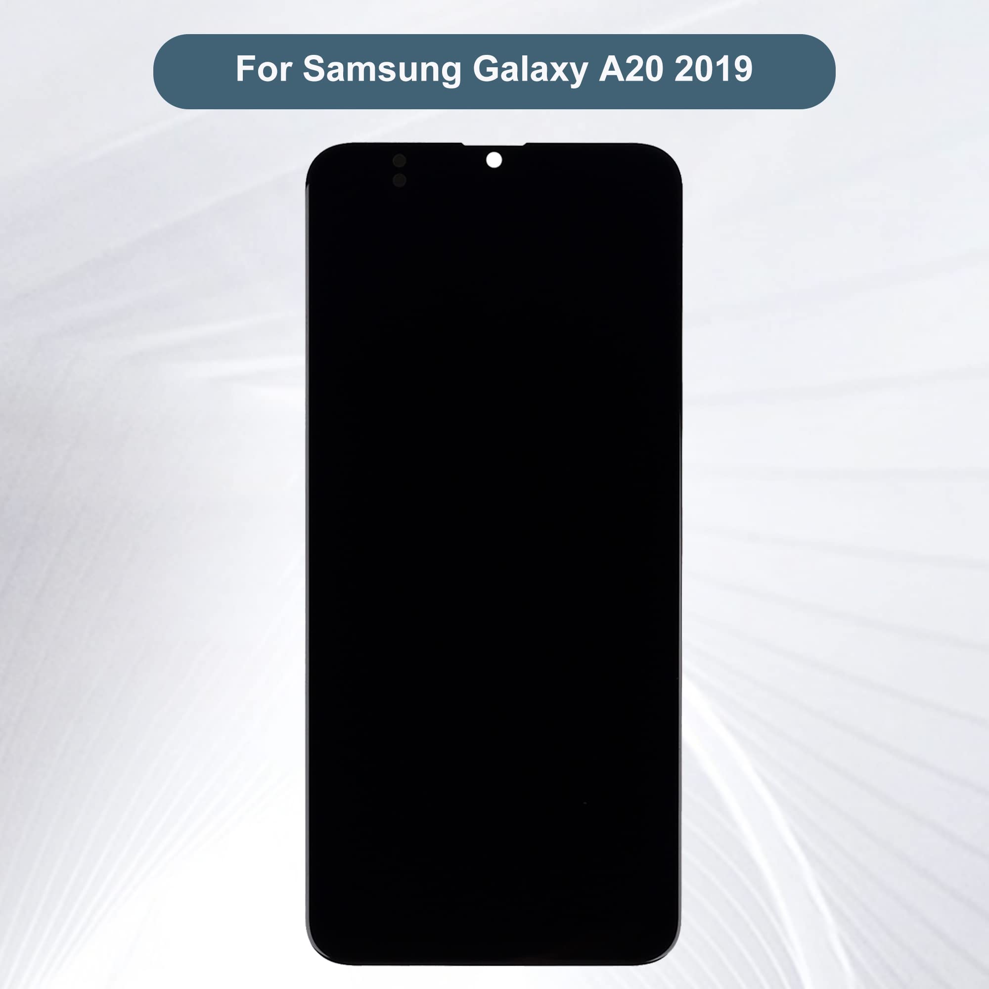 Samsung A20 A205 Alfa Çıtalı Ekran Dokunmatik Siyah