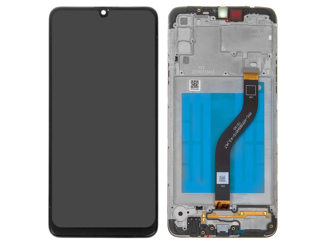 Samsung A20S A207 HK Servis Çıtalı Ekran Dokunmatik Siyah