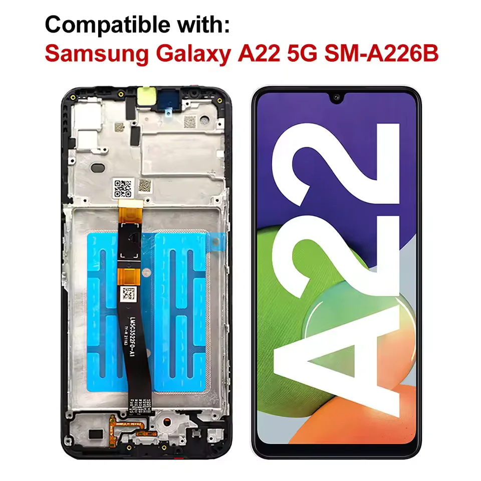 Samsung A22 A225 4G Oled Ekran Dokunmatik Siyah Org Size