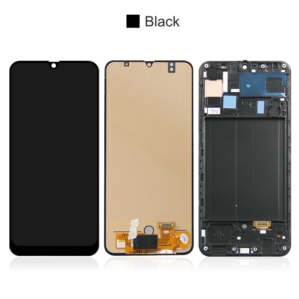 Samsung A30 A305 Alfa Çıtalı Ekran Dokunmatik Siyah