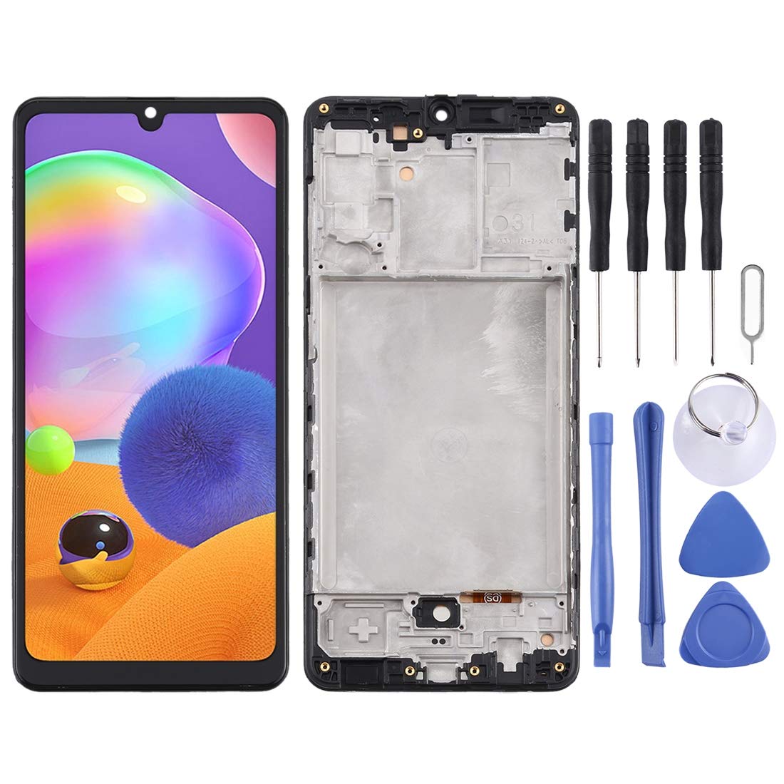 Samsung A31 A315 TFT Çıtalı Ekran Dokunmatik Siyah