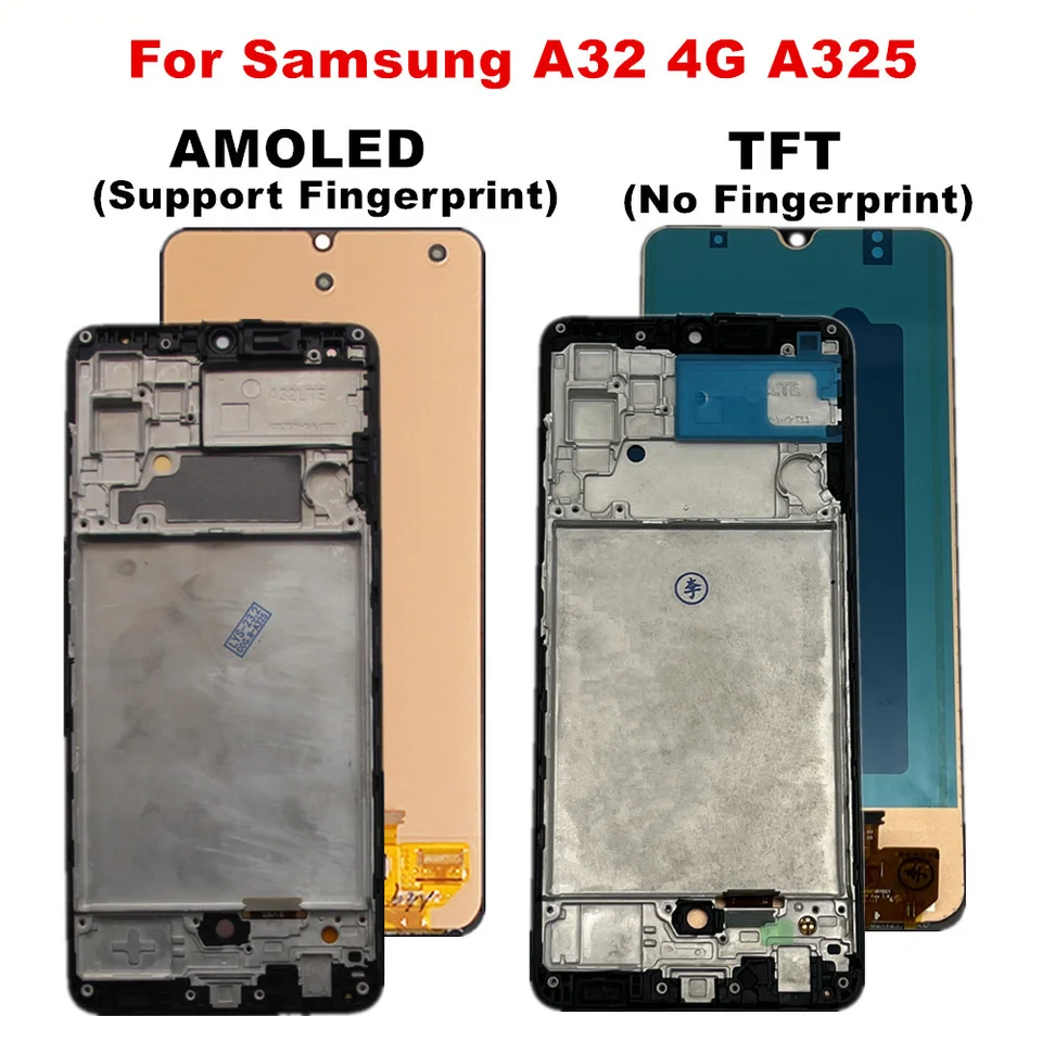Samsung A32 A325 4G TFT Çıtalı Ekran Dokunmatik Siyah