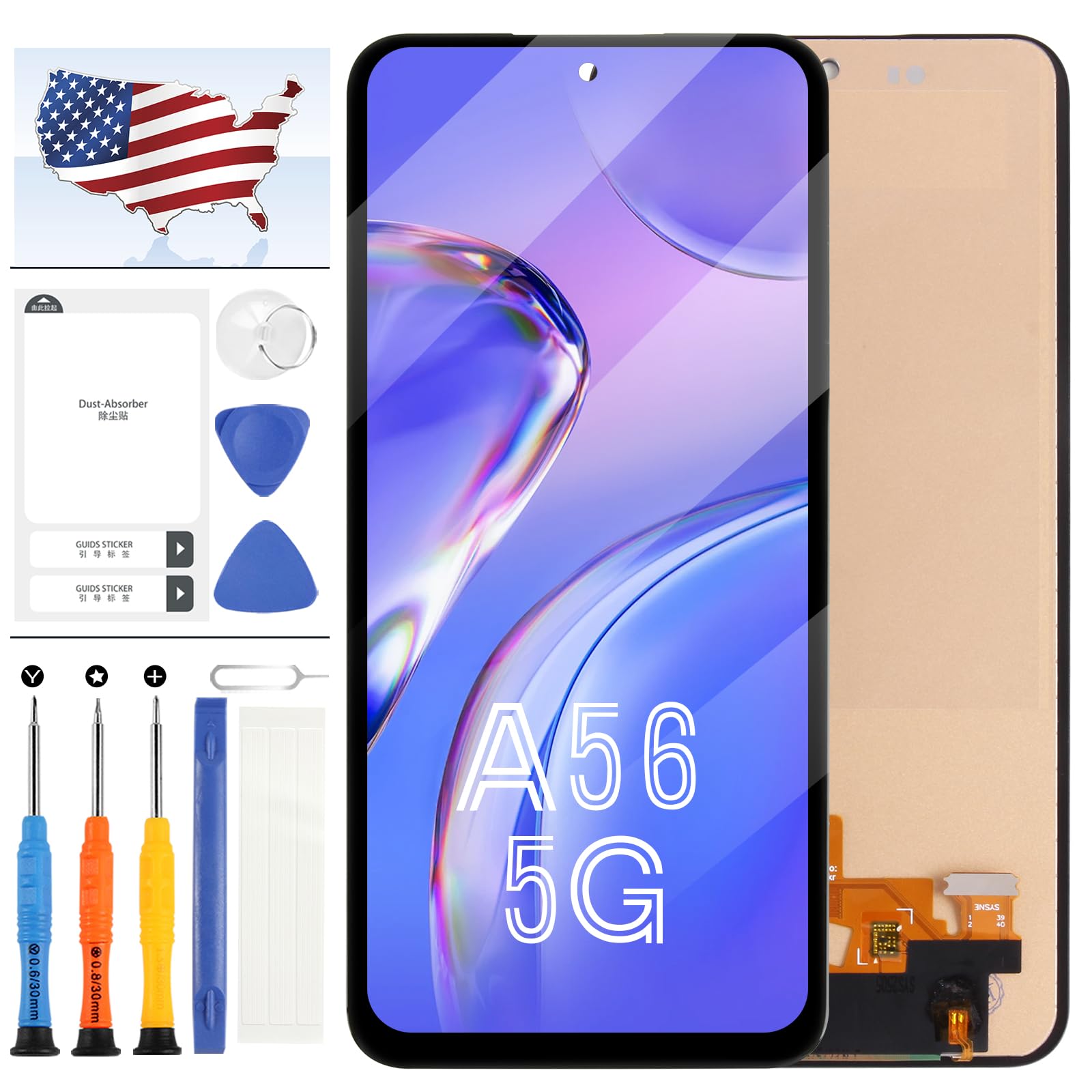 Samsung A56 A566 Tft Çıtalı Ekran Dokunmatik Siyah