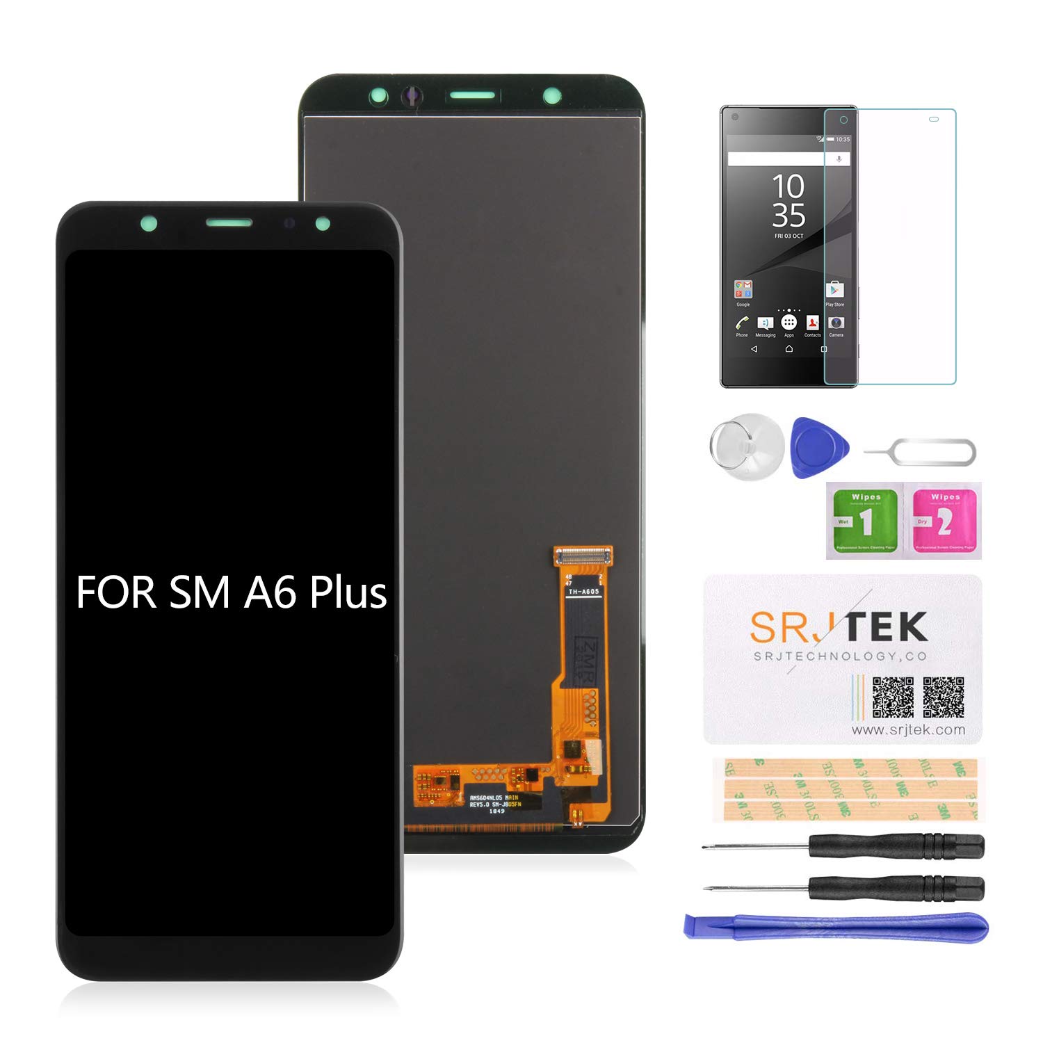 Samsung A6 Plus A605 Alfa Ekran Dokunmatik Siyah