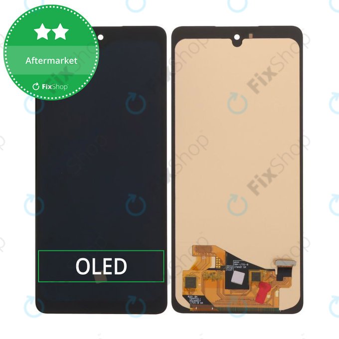 Samsung A72 A725 Çıtalı Oled Ekran Dokunmatik Siyah Org Size