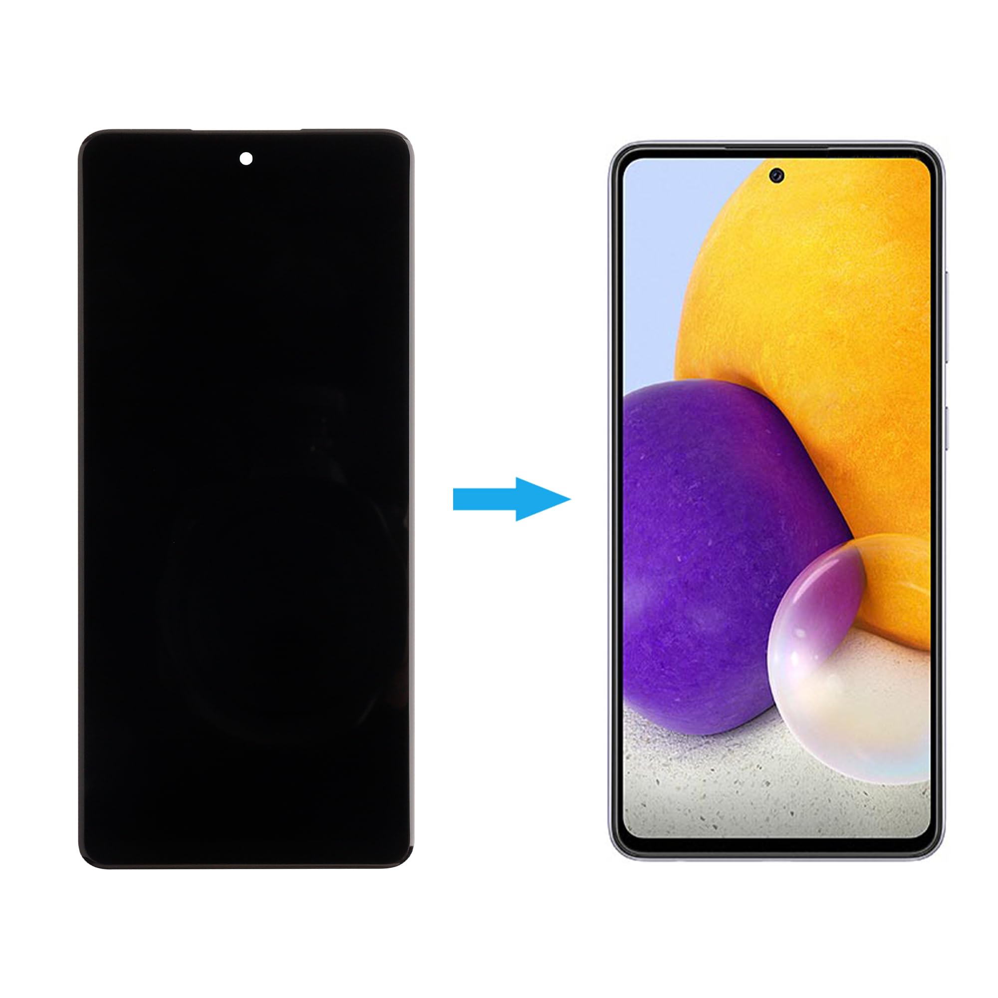 Samsung A72 A725 TFT Çıtalı Ekran Dokunmatik Siyah