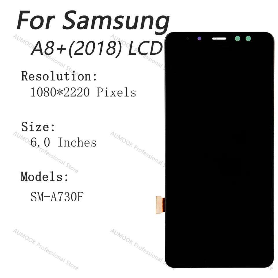Samsung A8 Plus 2018 A730 Alfa Ekran Dokunmatik Siyah
