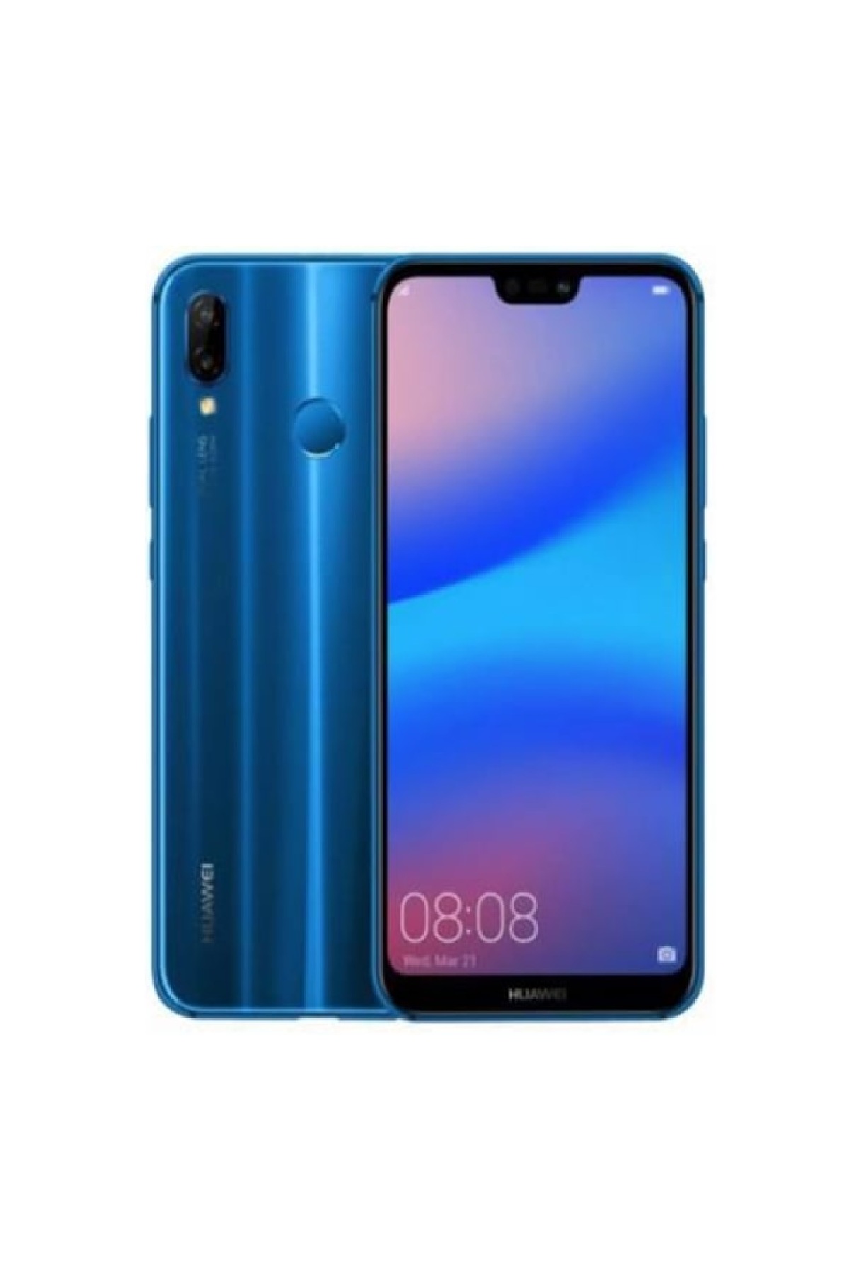 Huawei P20 Lite Alfa Çıtalı Ekran Dokunmatik Mavi