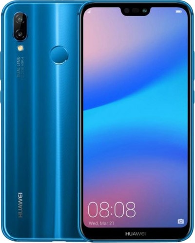 Huawei P20 Lite Alfa Çıtalı Ekran Dokunmatik Mavi