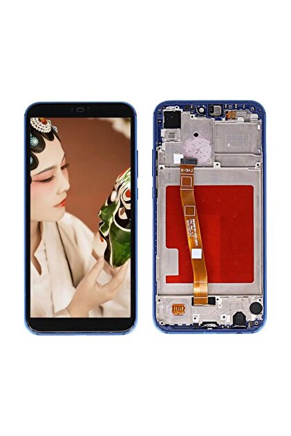 Huawei P20 Lite Alfa Çıtalı Ekran Dokunmatik Mavi