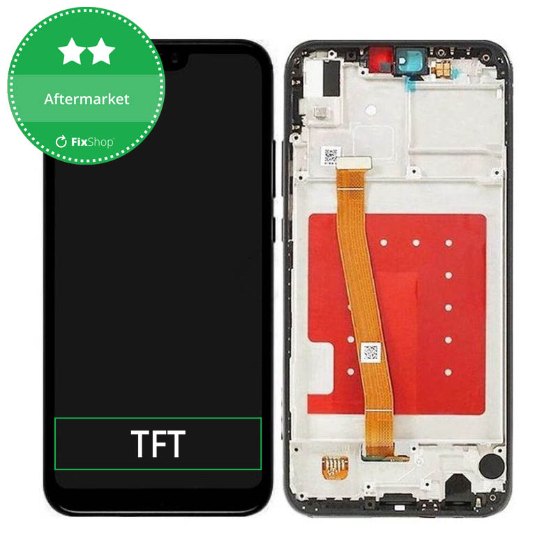 Huawei P20 Lite Alfa Çıtalı Ekran Dokunmatik Siyah