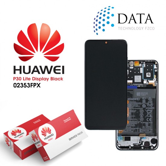 Huawei P30 Lite HK Servis Ekran Dokunmatik Siyah