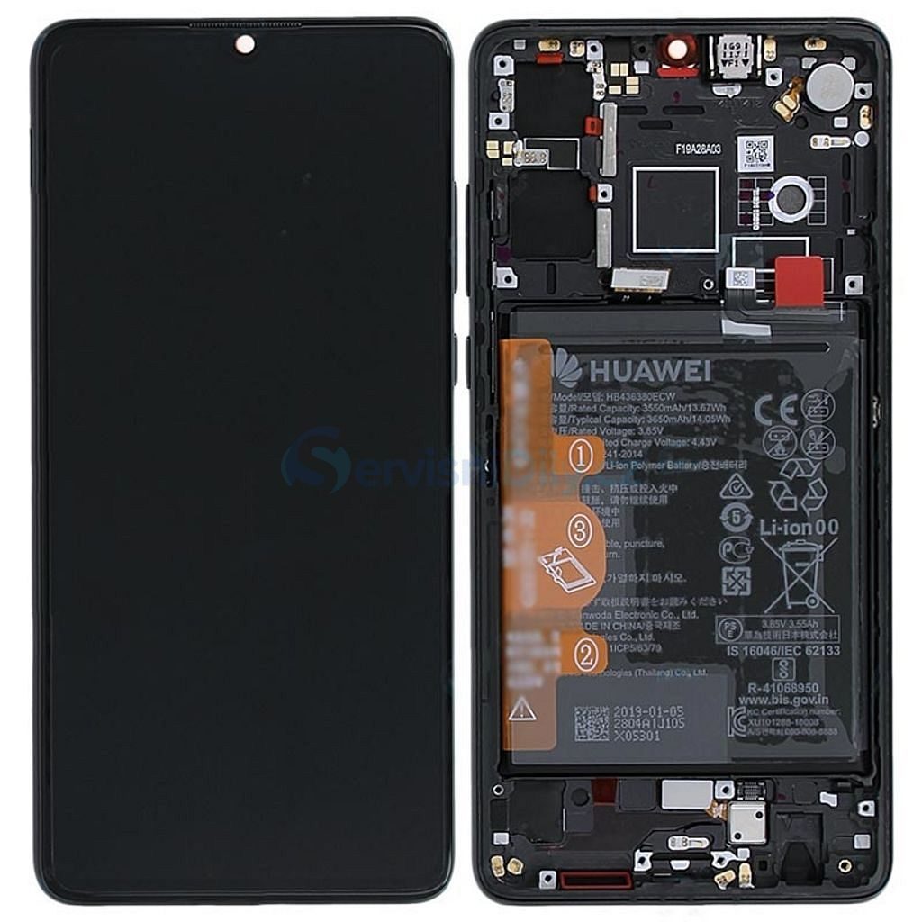 Huawei P30 Lite HK Servis Ekran Dokunmatik Siyah