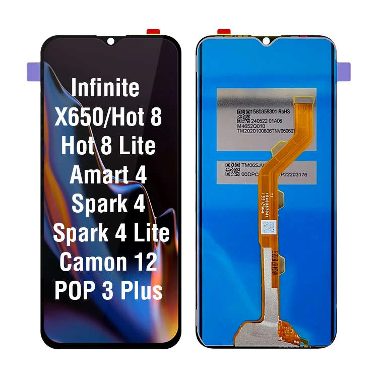 infinix Hot 8 Hot 8 Lite X650 Hot 8i Camon 12 Spark 4 Ekran Dokunmatik
