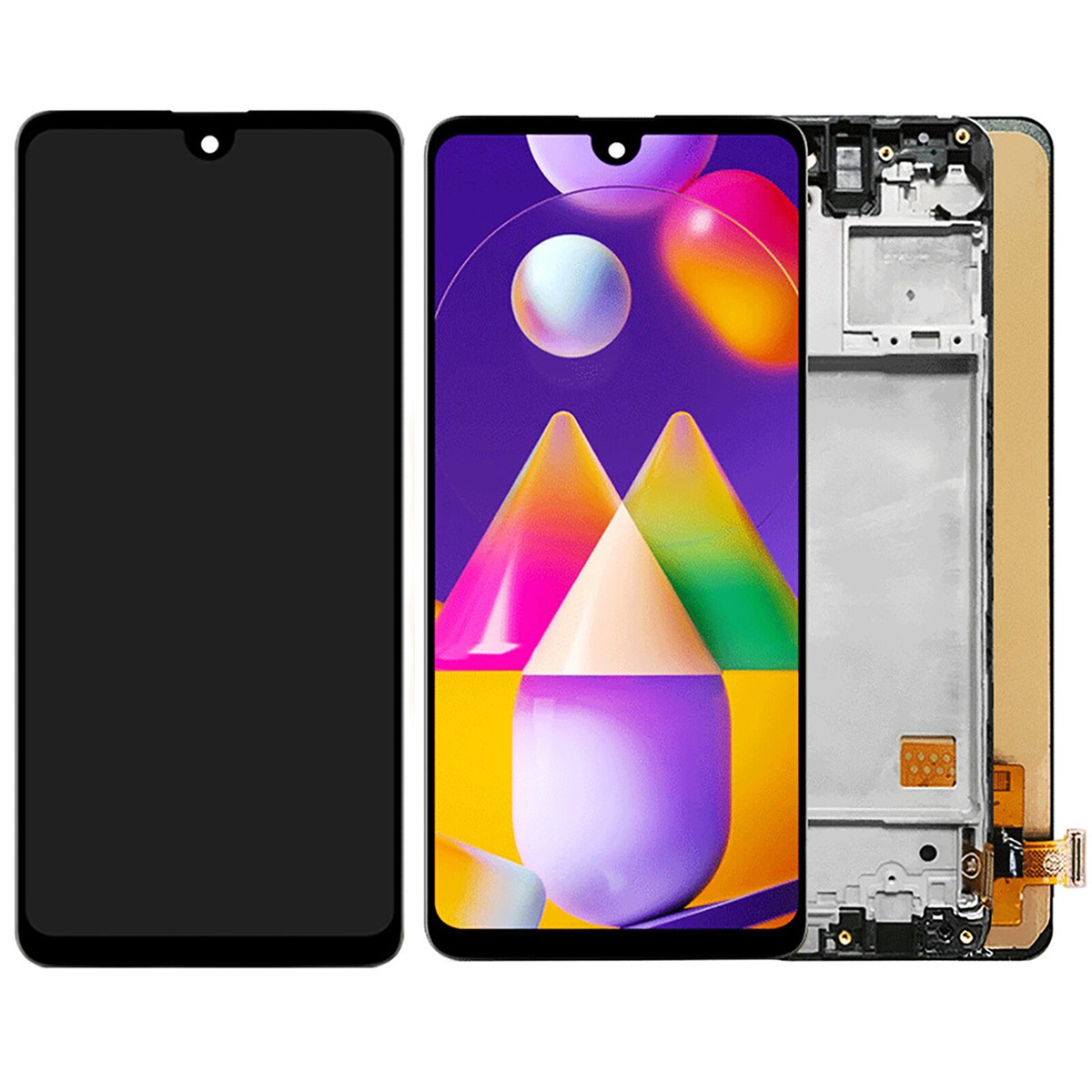 Samsung M31S M317 Çıtalı Ekran Dokunmatik Siyah