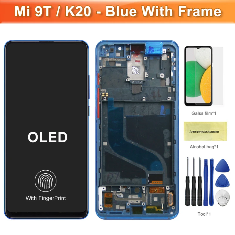Xioami Mi 9T Mi 9T Pro Alfa Çıtalı Ekran Dokunmatik Siyah