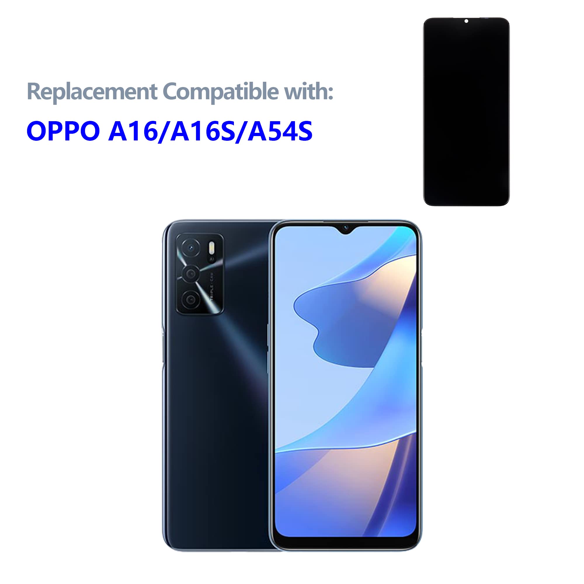 Mosgoo Marka A16 A165 A17 A175 Ekran Dokunmatik Siyah
