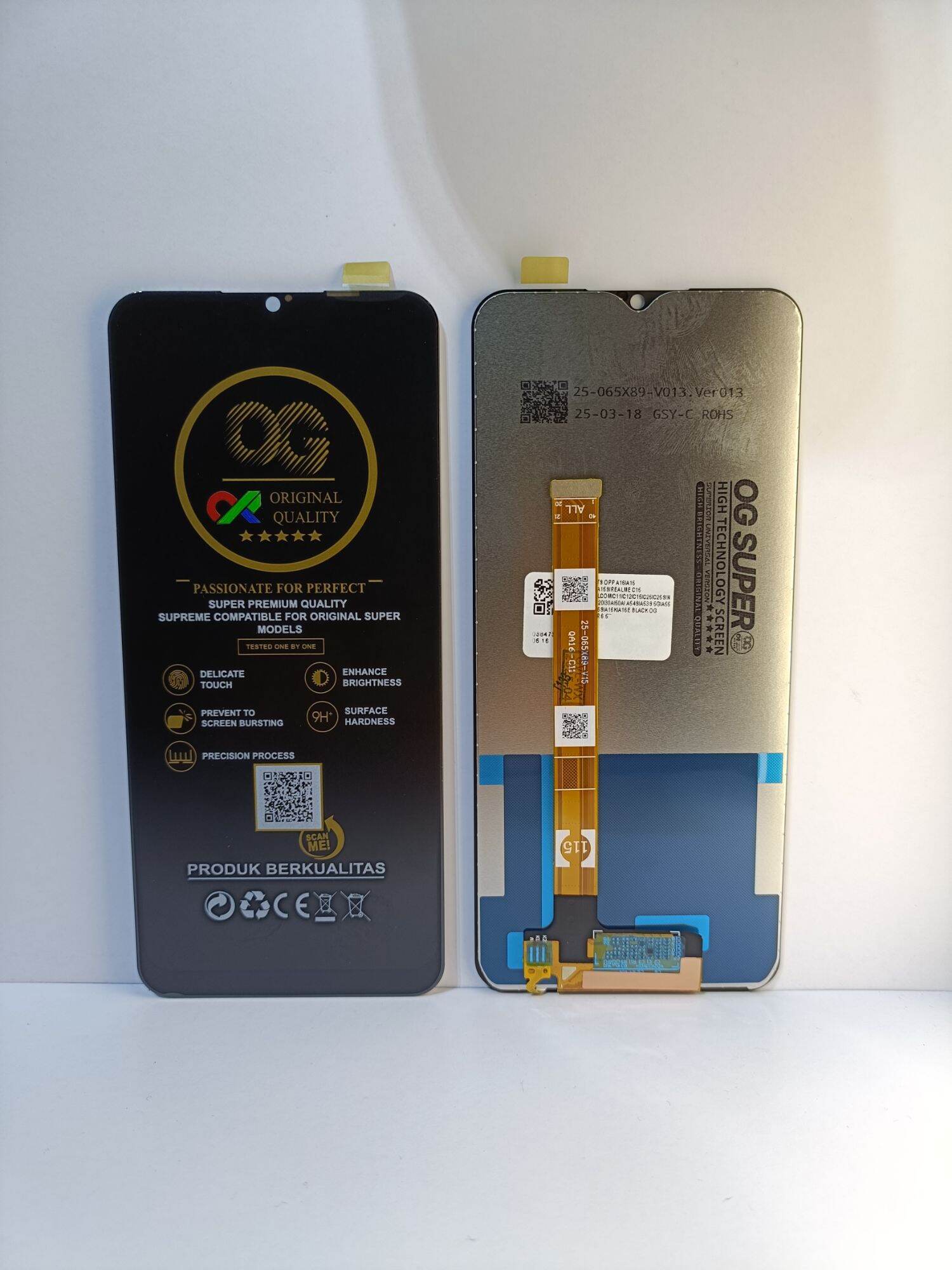Mosgoo Marka Oppo A15 A15S A16 C11 C12 C15 C25 C25S Ekran Dokunmatik