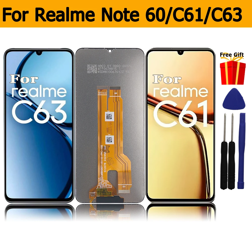 Mosgoo Marka Oppo Realme C61 C63 Note 60 Ekran Dokunmatik