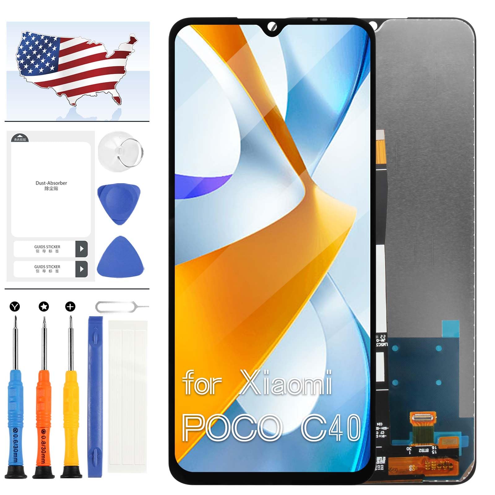 Mosgoo Marka Redmi 10C Poco C40 Ekran Dokunmatik