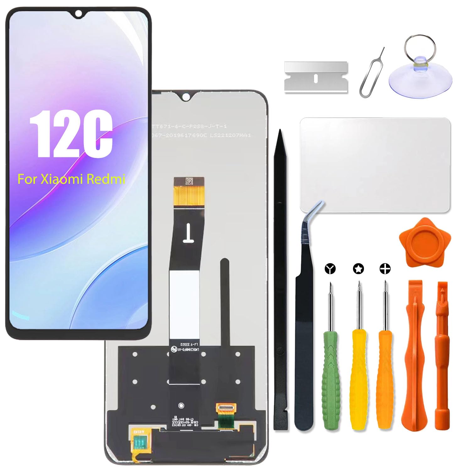 Mosgoo Marka Redmi 12C Çıtalı Ekran Dokunmatik