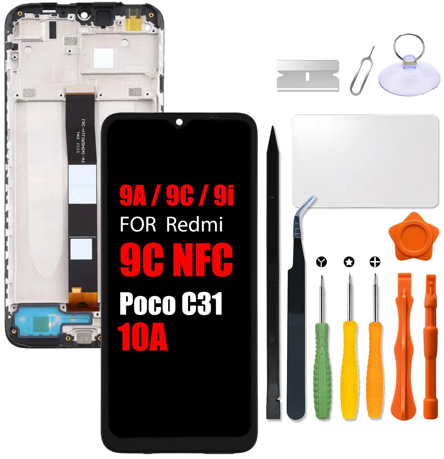 Mosgoo Marka Redmi 9A 9C 9İ 10A Poco C31 C30 Ekran Dokunmatik