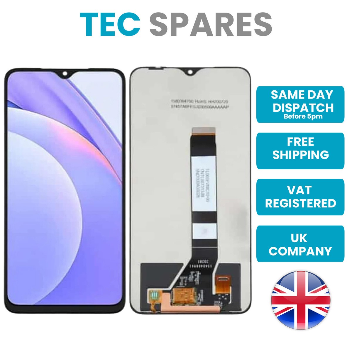 Mosgoo Marka Redmi 9T Poco M3 Çıtalı ACC Ekran Dokunmatik