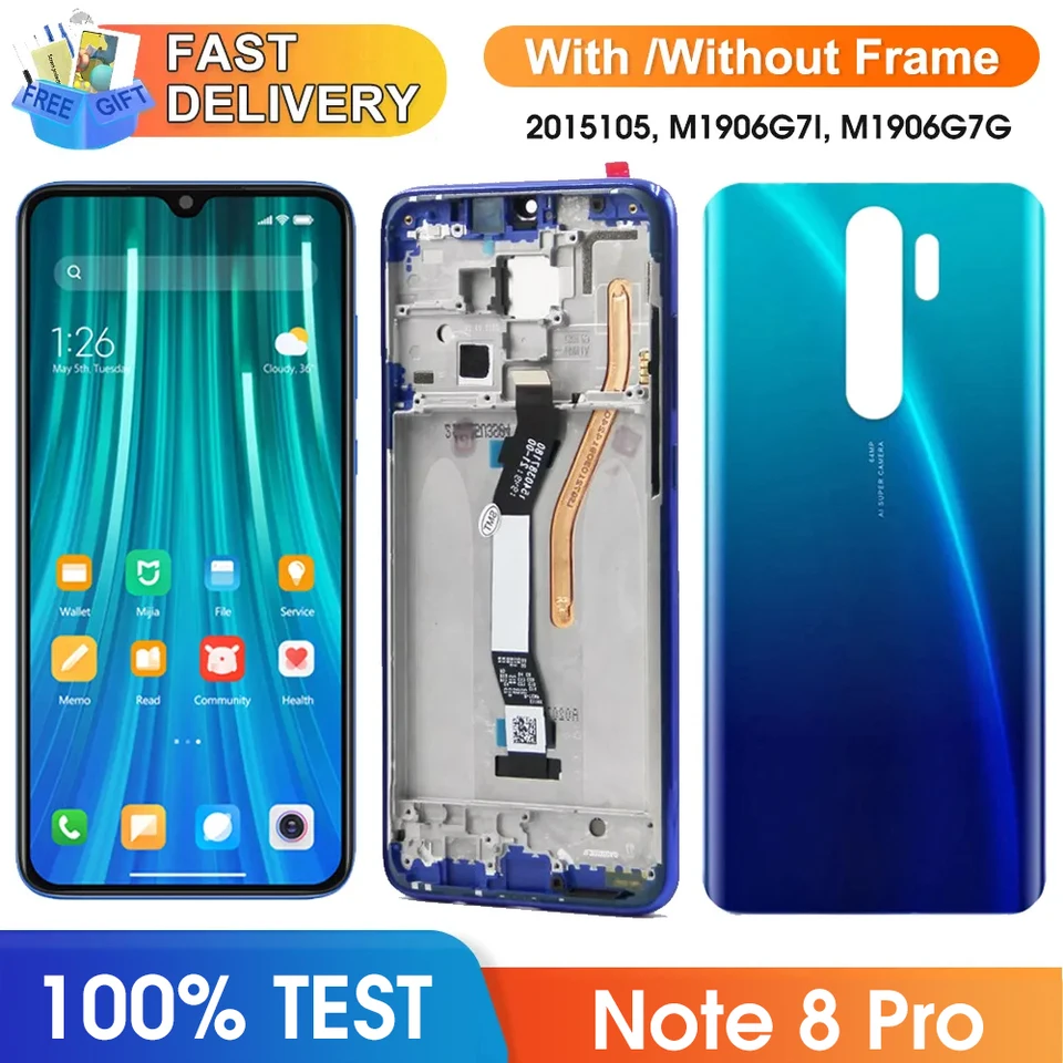Mosgoo Marka Redmi Note 8 Pro Ekran Dokunmatik