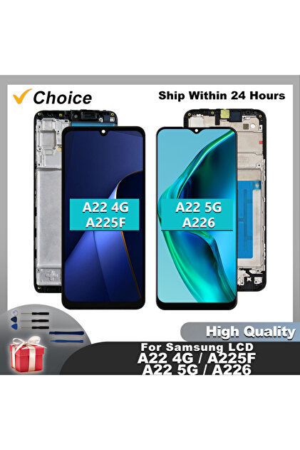 Mosgoo Marka Samsung A22 A225 Çıtalı Ekran Dokunmatik