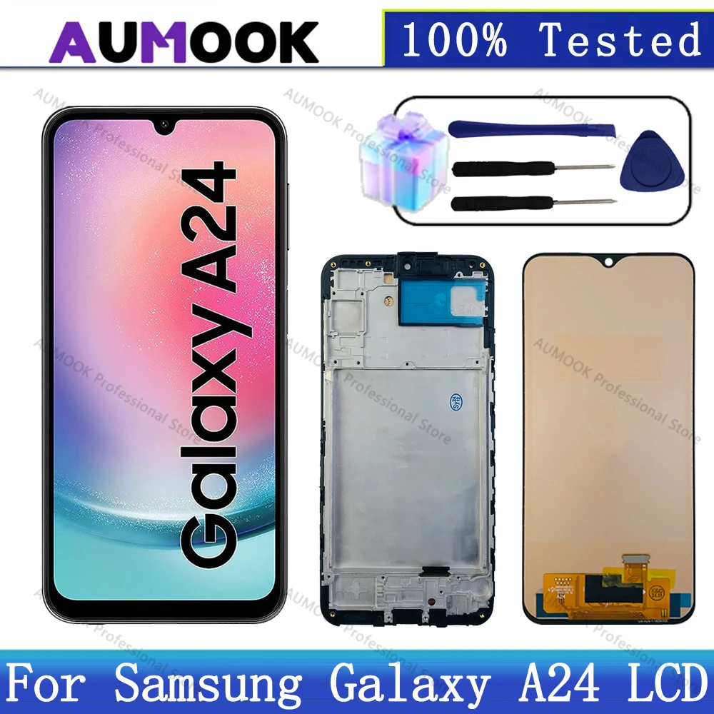 Mosgoo Marka Samsung A24 A245 Çıtalı Ekran Dokunmatik
