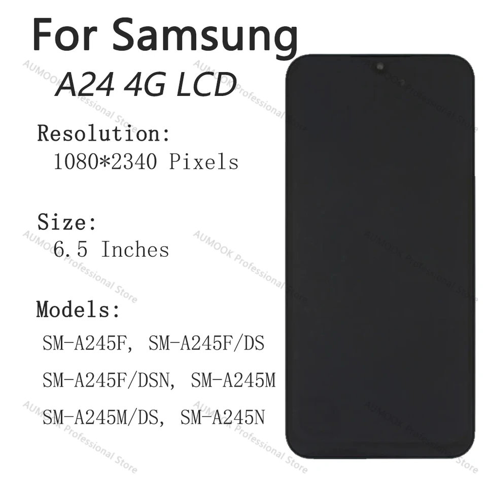 Mosgoo Marka Samsung A24 A245 Çıtalı Ekran Dokunmatik