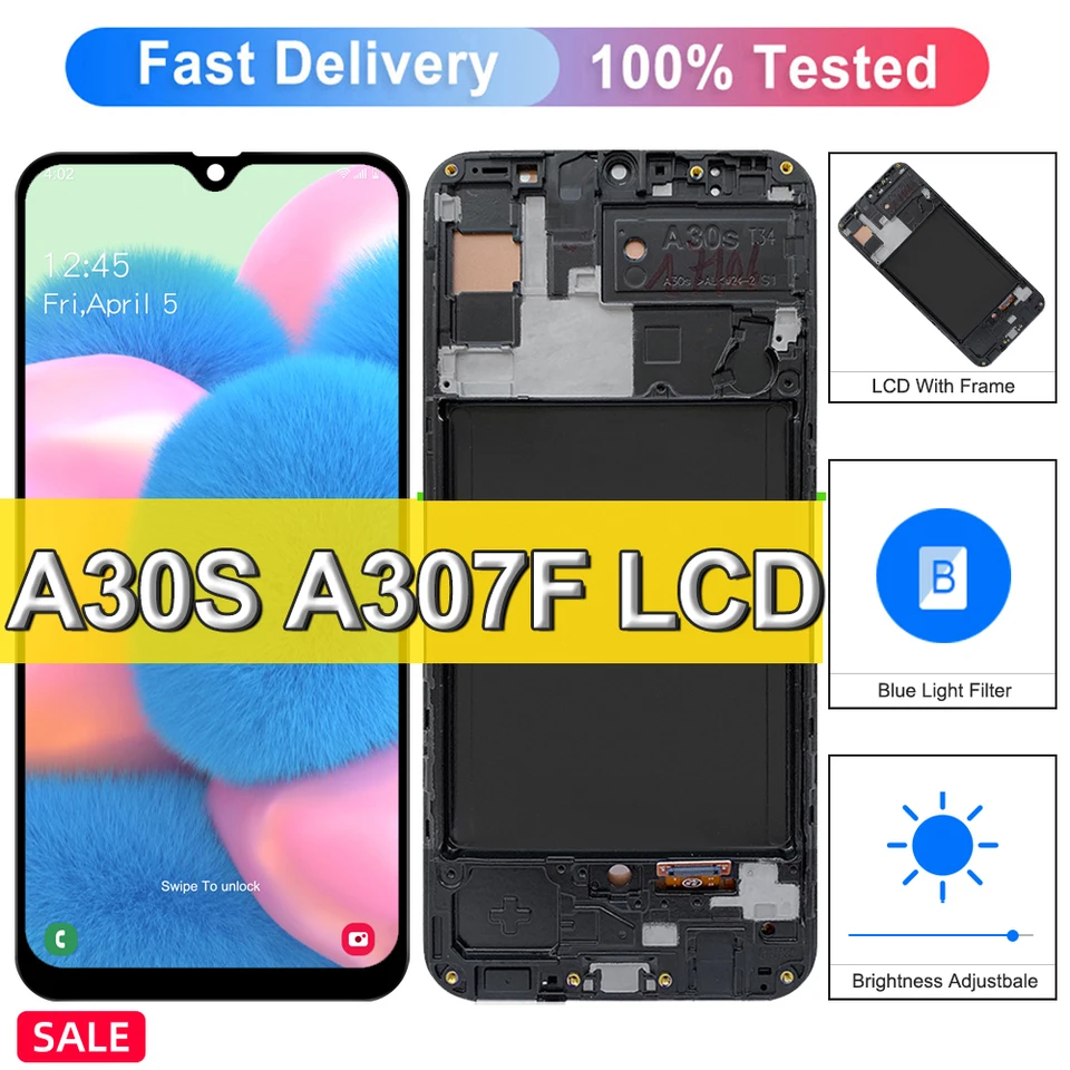 Mosgoo Marka Samsung A30S A307 Çıtalı Ekran Dokunmatik