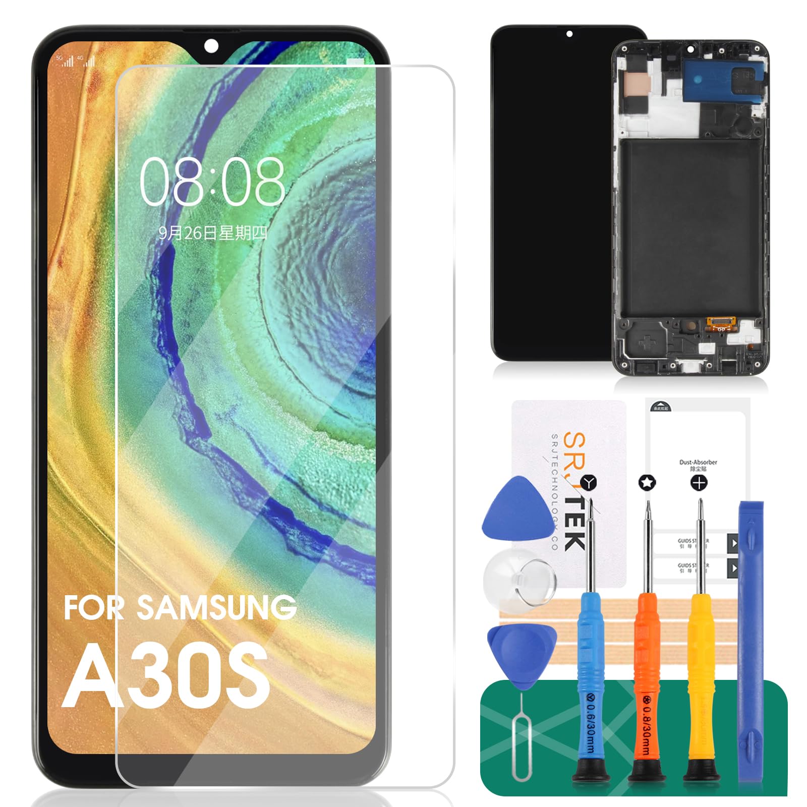 Mosgoo Marka Samsung A30S A307 Ekran Dokunmatik