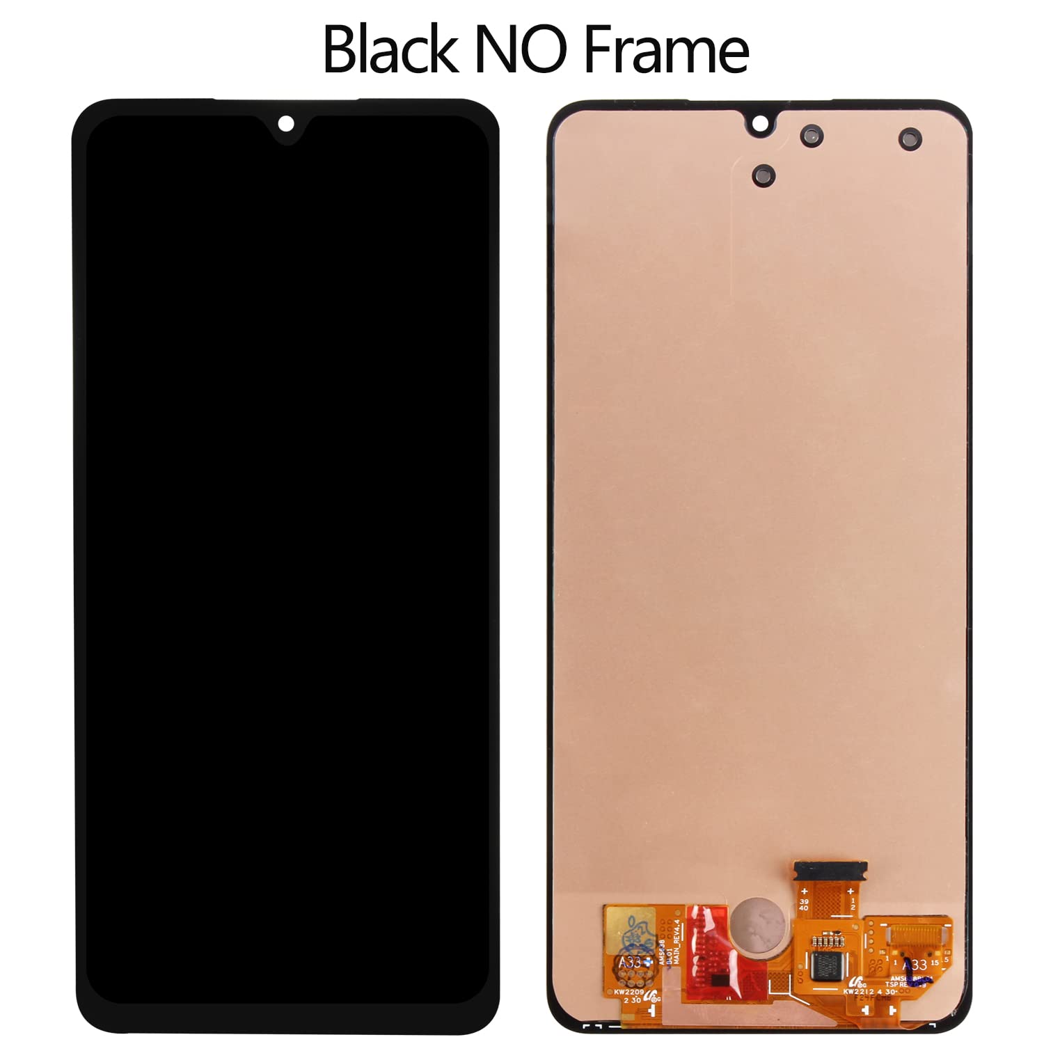 Mosgoo Marka Samsung A33 A336 Çıtalı Ekran Dokunmatik Siyah