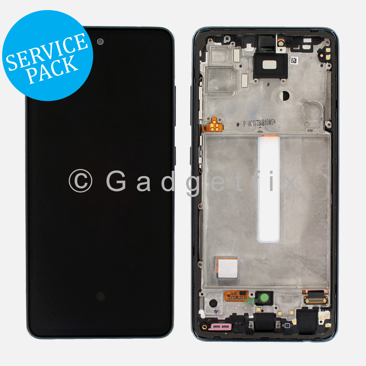 Mosgoo Marka Samsung A52 A525 A52S A526 Çıtalı Ekran Dokunmatik Siyah