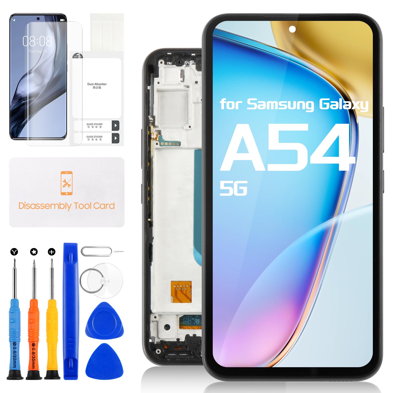 Mosgoo Marka Samsung A54 A546 Çıtalı Ekran Dokunmatik