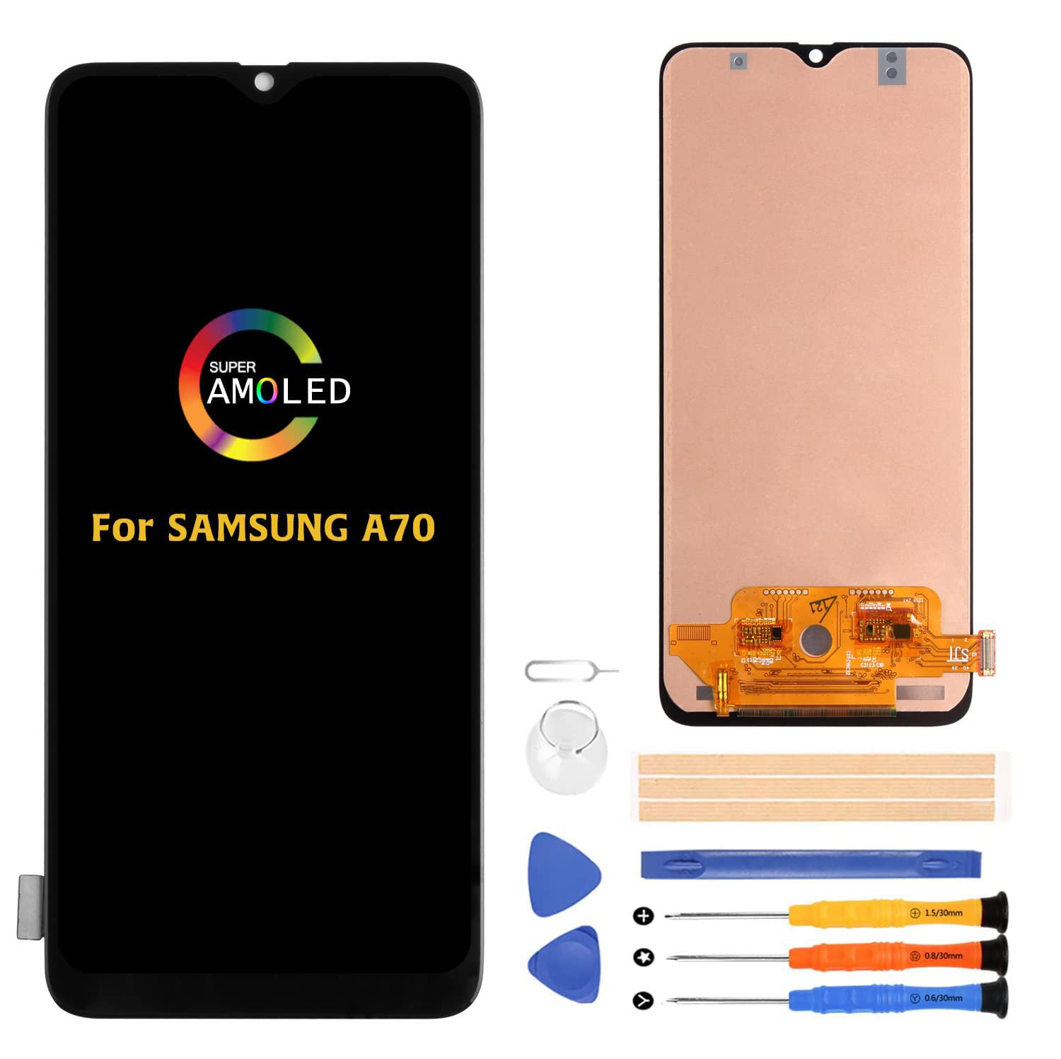 Mosgoo Marka Samsung A70 A705 Çıtalı Ekran Dokunmatik