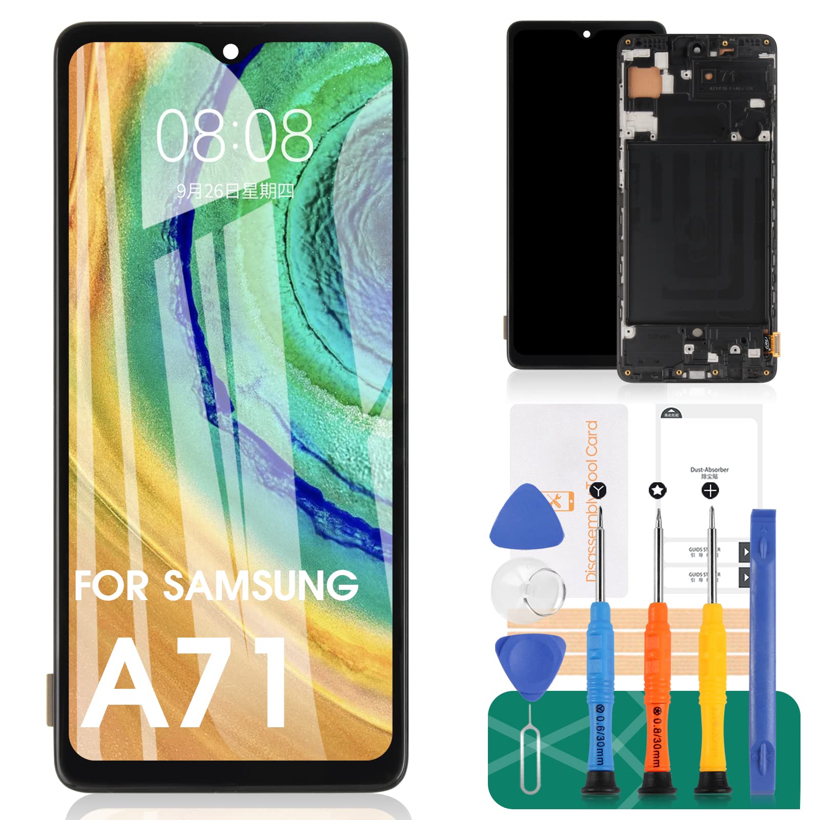 Mosgoo Marka Samsung A71 A715 Çıtalı Ekran Dokunmatik